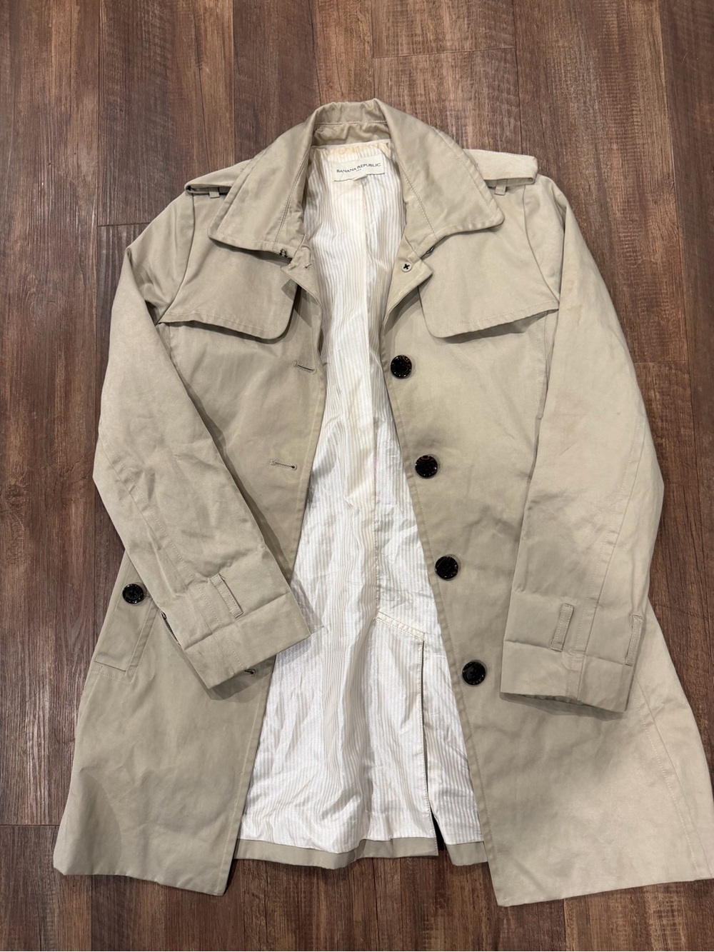 Banana Republic Light Khaki Women's Trench Coat